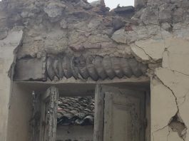 danni e scoperte - la vite di un torchio usta come architrave